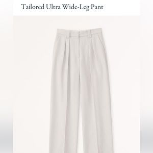 Abercrombie and Fitch Tailored Wide Leg Trouser